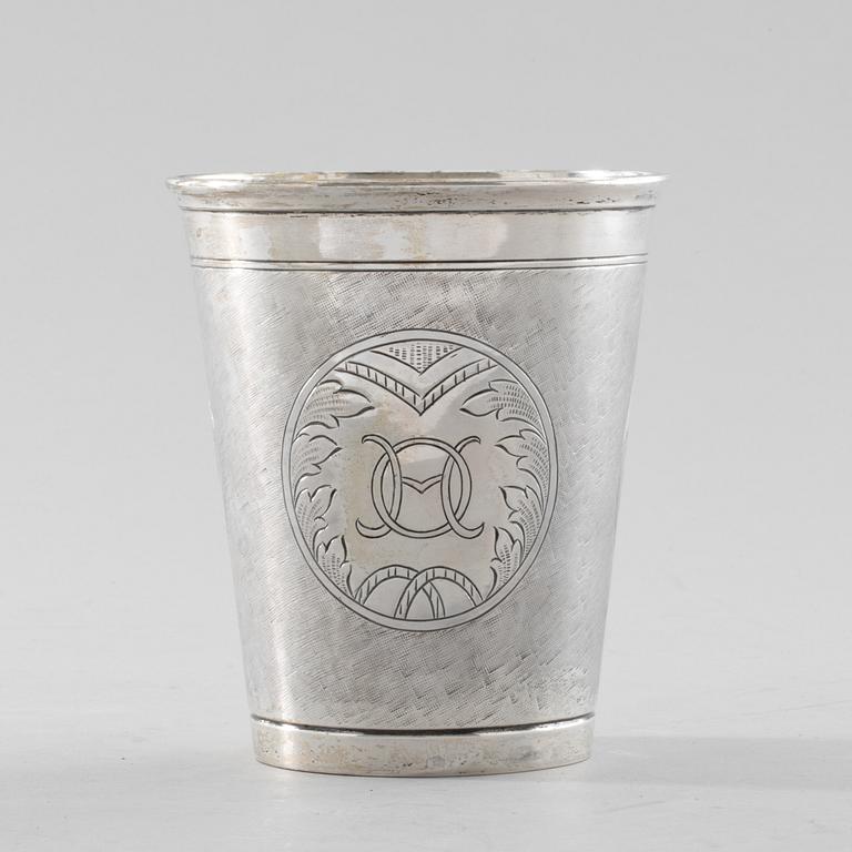 BÄGARE, silver, W.A. Bolin, Stockholm, 1959, vikt ca 230g.