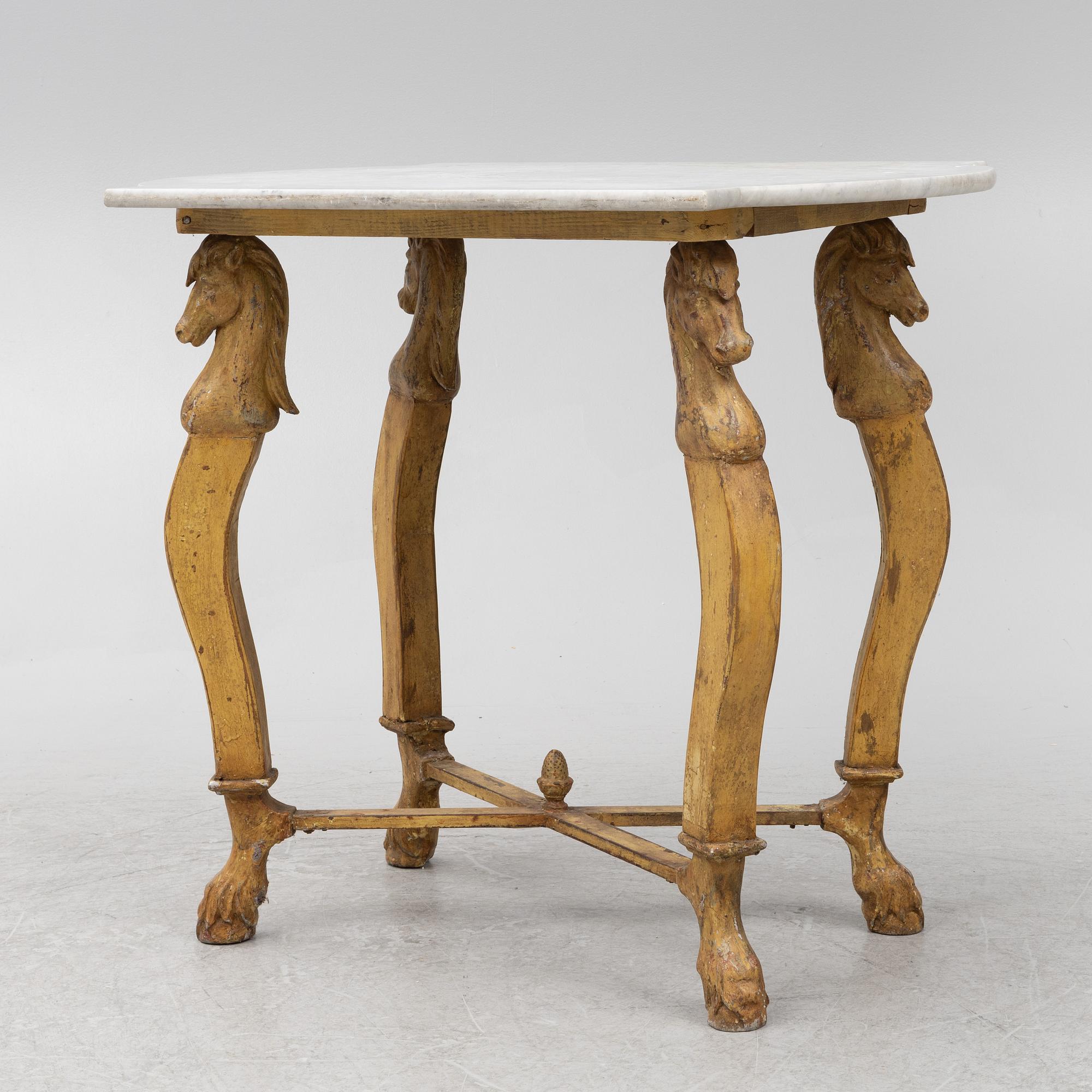 A table, possibly southern Europe,  around 1900.