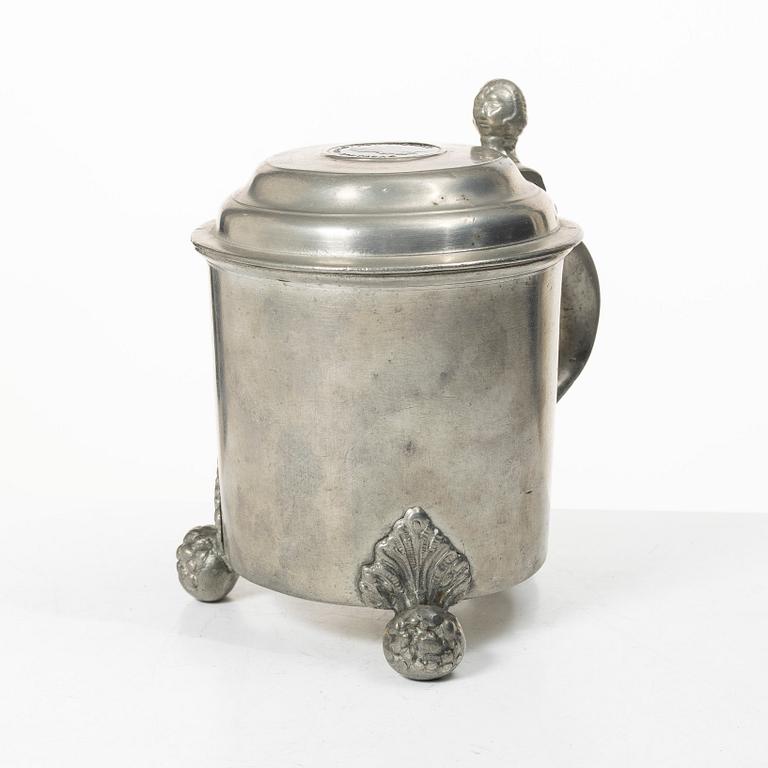 Dryckeskanna av Zadoch Bergenholtz, Vimmerby, 1799.