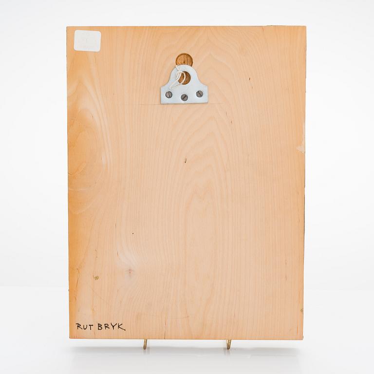 Rut Bryk, relief, keramik, signerad Rut Bryk.