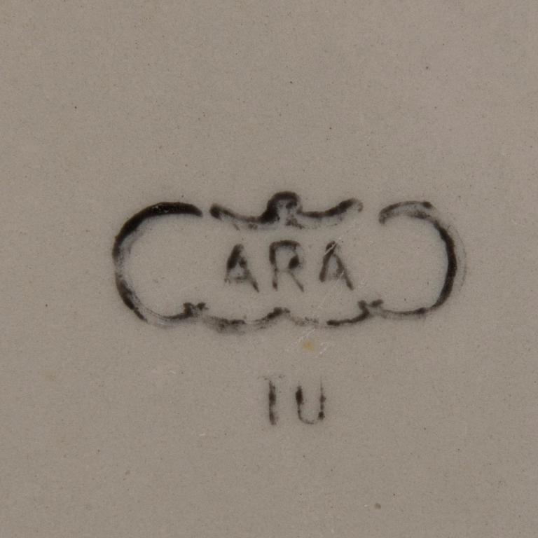 KAFFESERVIS, 22 delar, porslin, "Myrna", Arabia 1937-49.