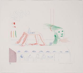 414. David Hockney, "A Moving Still Life" from: "The Blue Guitar".