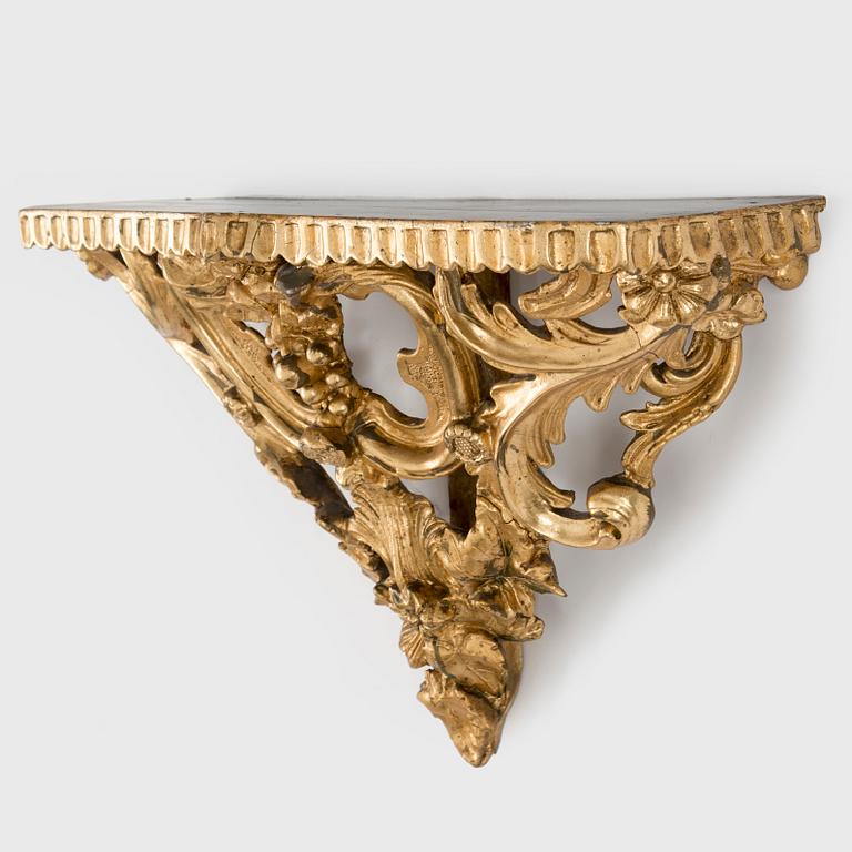 A Swedish Rococo 18th century mirror by Nils Meunier (master in Stockholm 1754-1797).