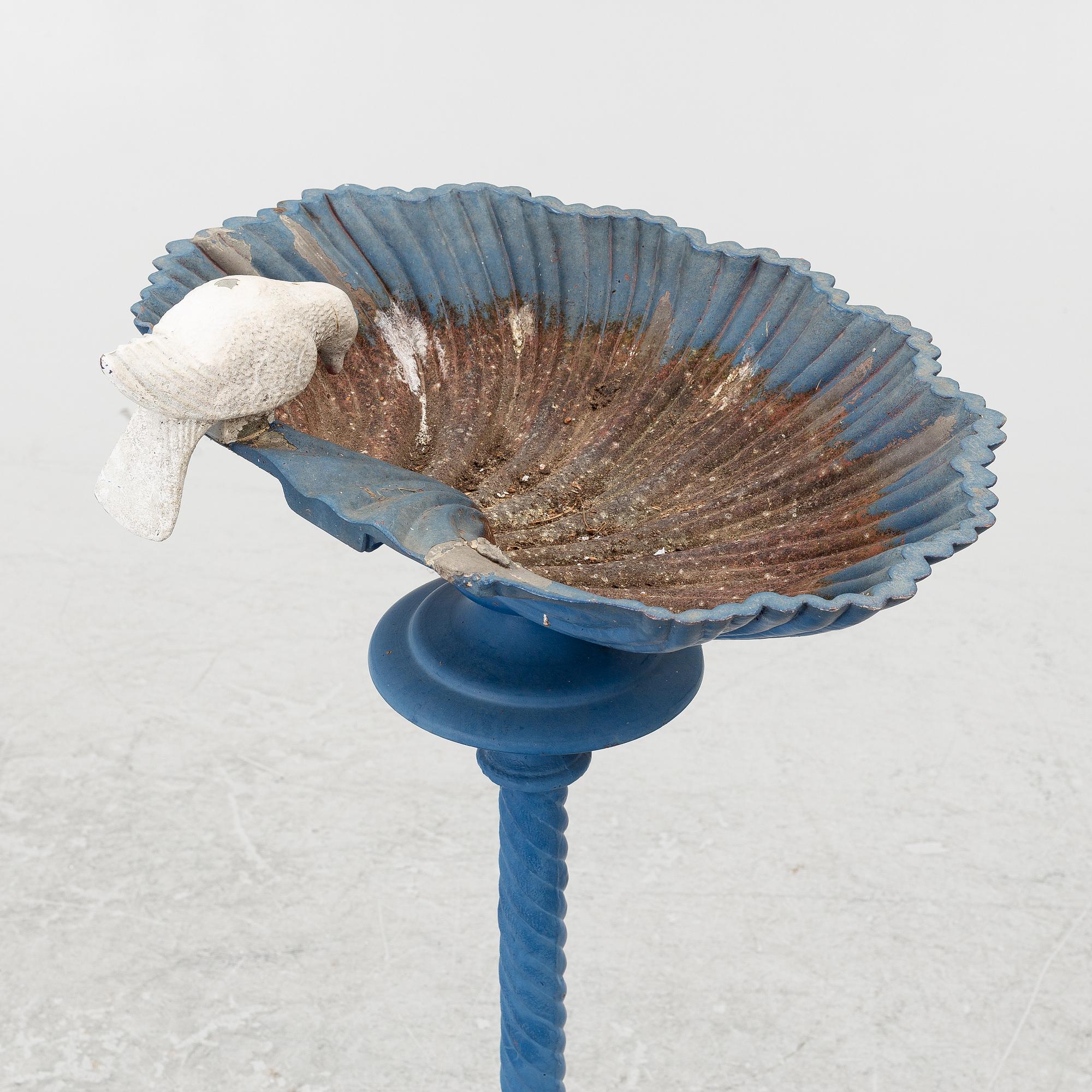 Fågelbad, 1900-talets andra hälft.