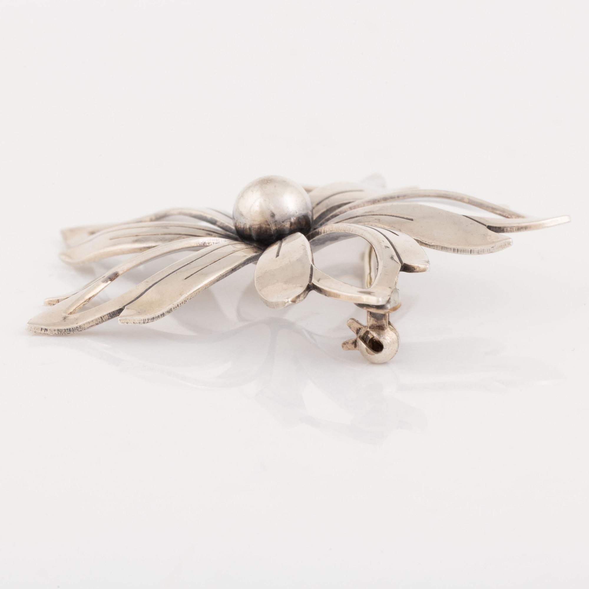 Nils Erik From, brosch, sterlingsilver, Danmark.