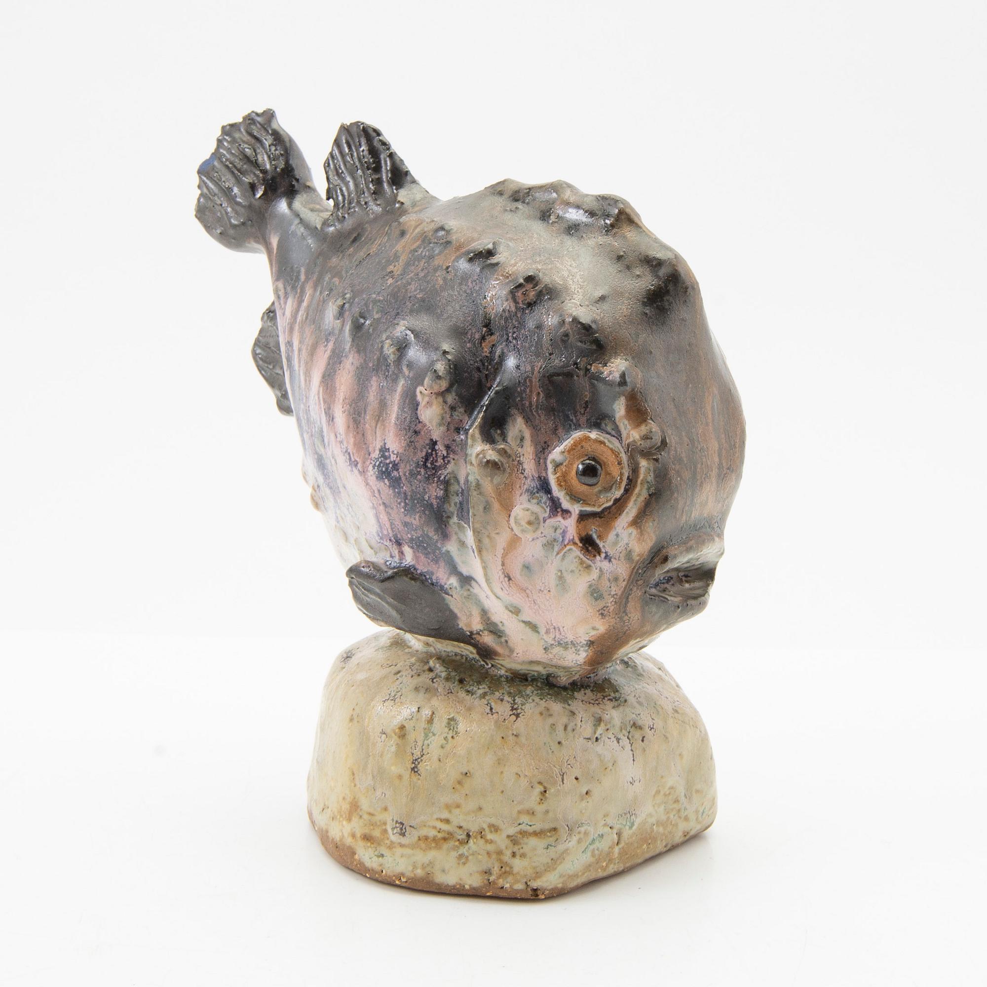 Gunnar Hansson, figurine, Fish.