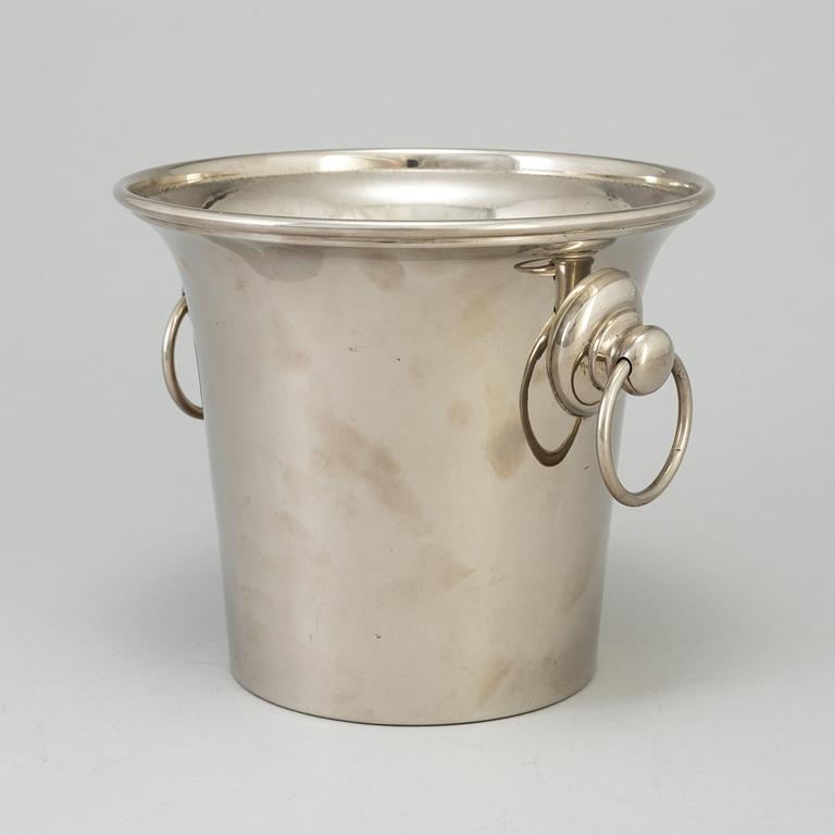 A WHITE  METAL WINE COOLER, Östberg, second half of the 20th century.
