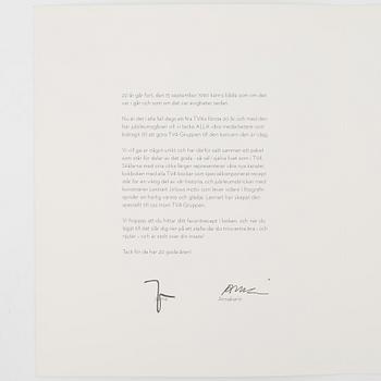Lennart Jirlow, lithograph in colours, 2010, signed 120071400.