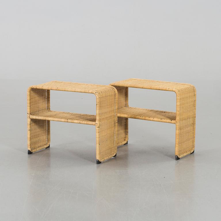 Two bed side tables from the second half of the 20th century.