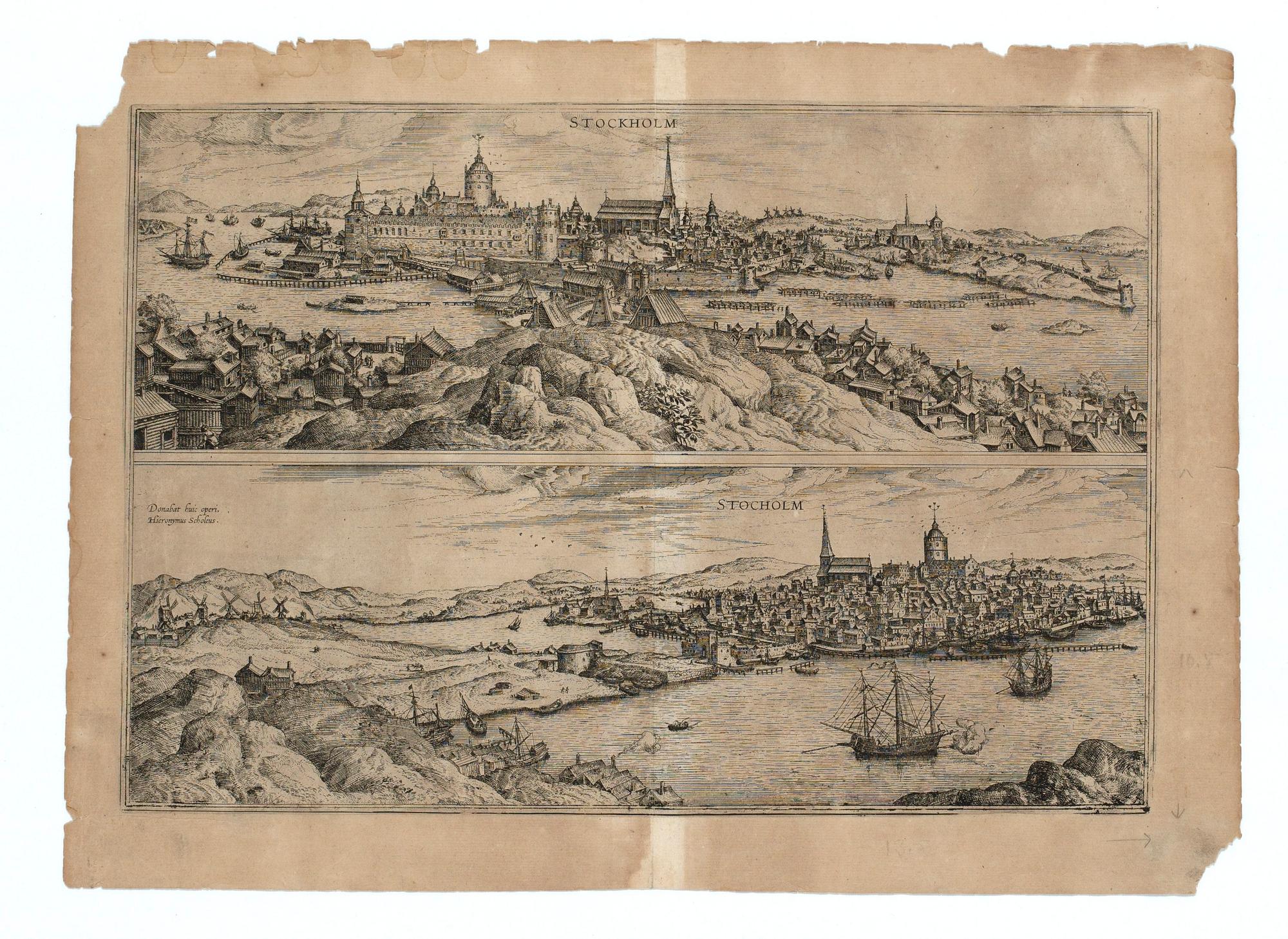Frans Hogenberg, "Stockholm", ur: "Civitates orbis terrarum".