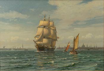 Vilhelm Arnesen, Full-rigged ship off Copenhagen.