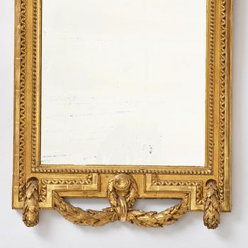 A Gustavian mirror.