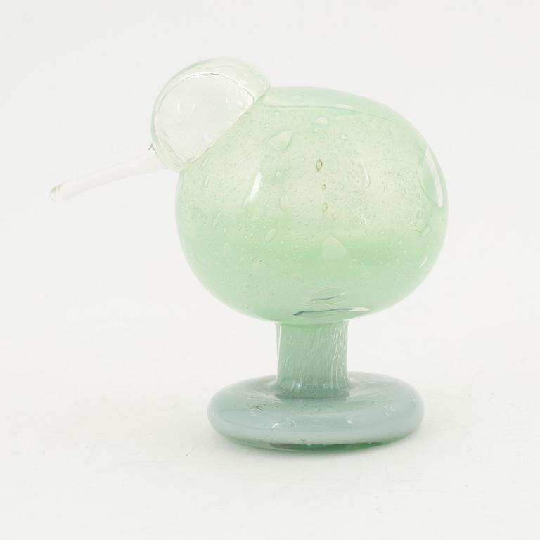 Kaj Franck, 'Lokinpoikanen bird' glass sculpture, Nuutajärvi Notsjö, signed.