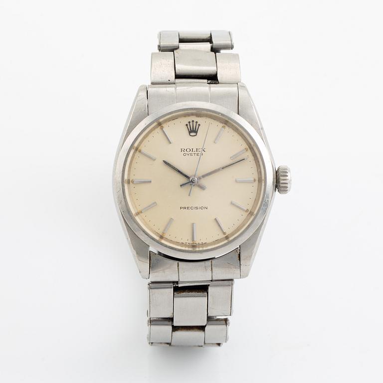 Rolex, Oyster, Precision, wristwatch, 34,5 mm.