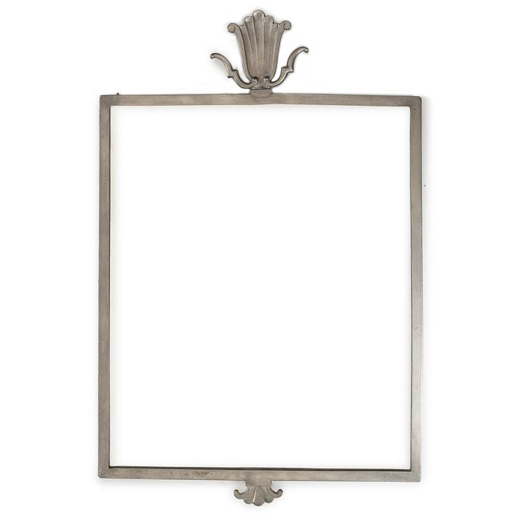 Edvin Ollers, a pewter mirror, Schreuder & Olsson, Stockholm, 1928.