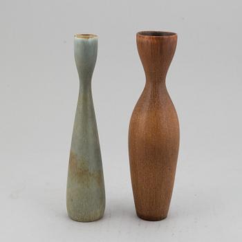CARL-HARRY STÅLHANE, two stoneware vases, Rörstrand, Sweden 1950-60's.