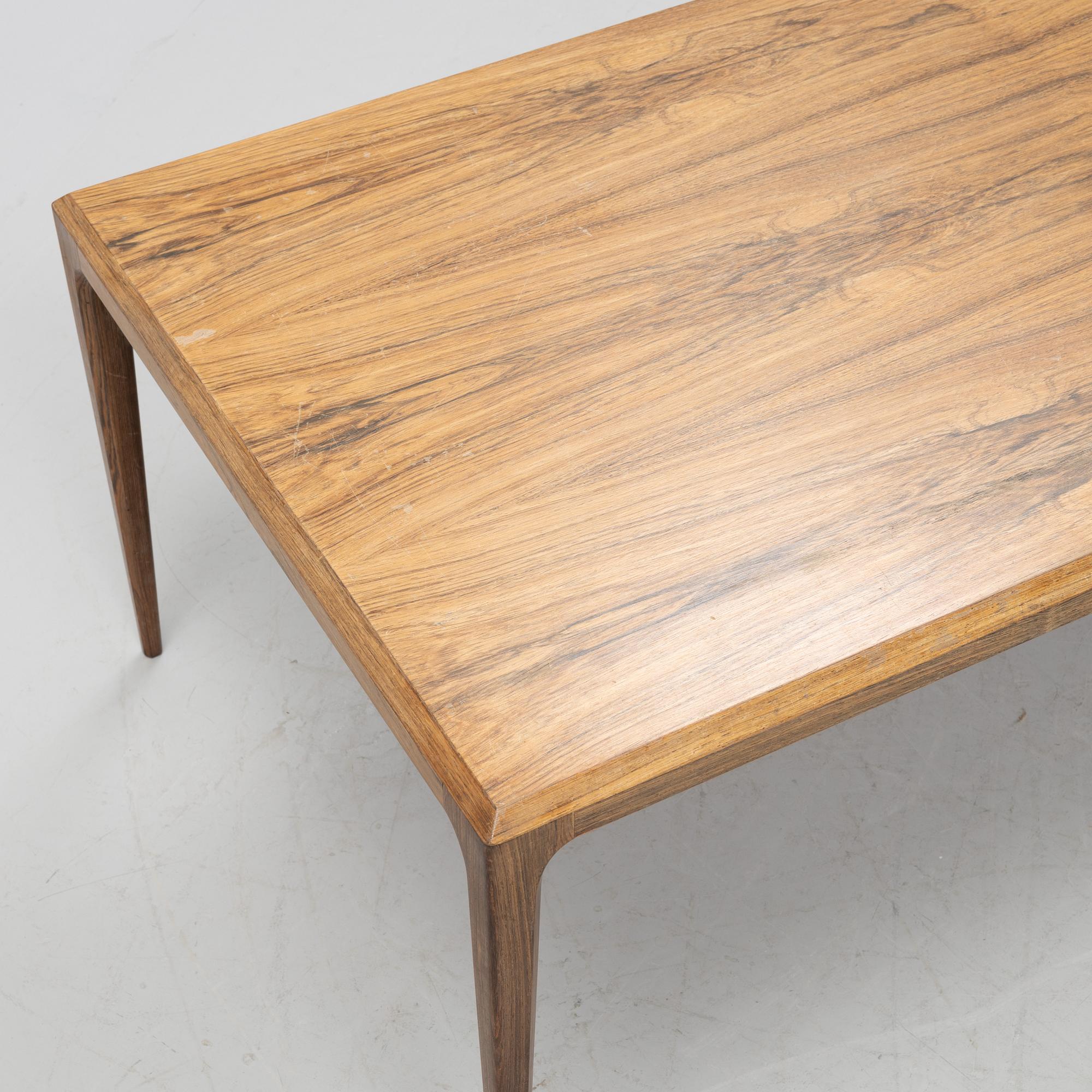 A rosewood coffee table by Johannes Andersen Silkeborg.