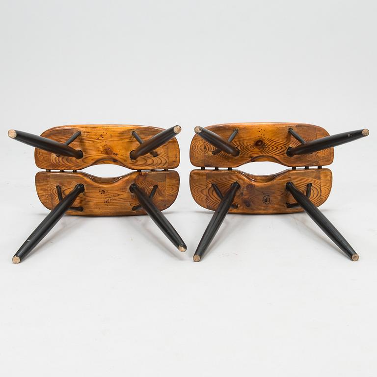 ILMARI TAPIOVAARA, jakkaroita, 2 kpl, "Pirkka" Laukaan Puu, 1960-luku.