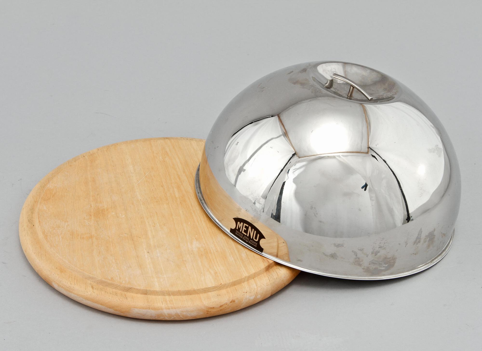 VINKYLARE, OSTKUPA samt TEKANNA, rostfitt stål, Alessi, Menu samt Bodum, sent 1900-tal.