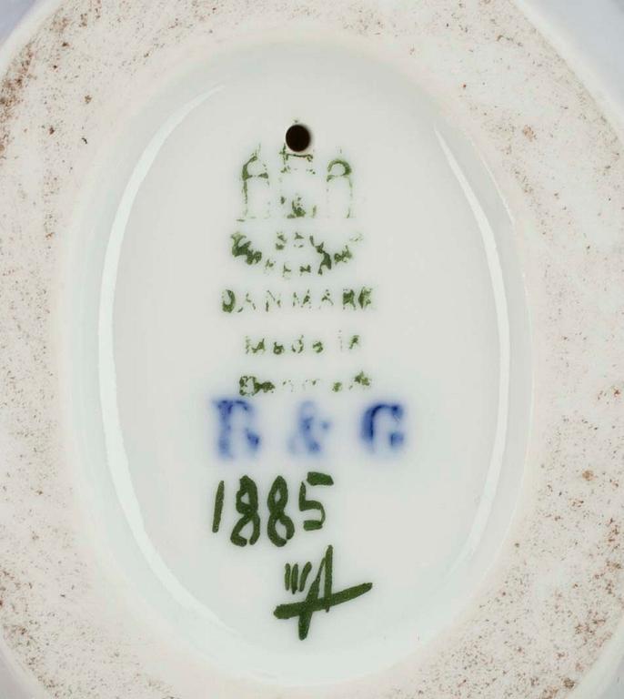 FIGURINER, 2 st, porslin, kungsfiskare, Bing & Gröndahl, Danmark, 1900-talets mitt.