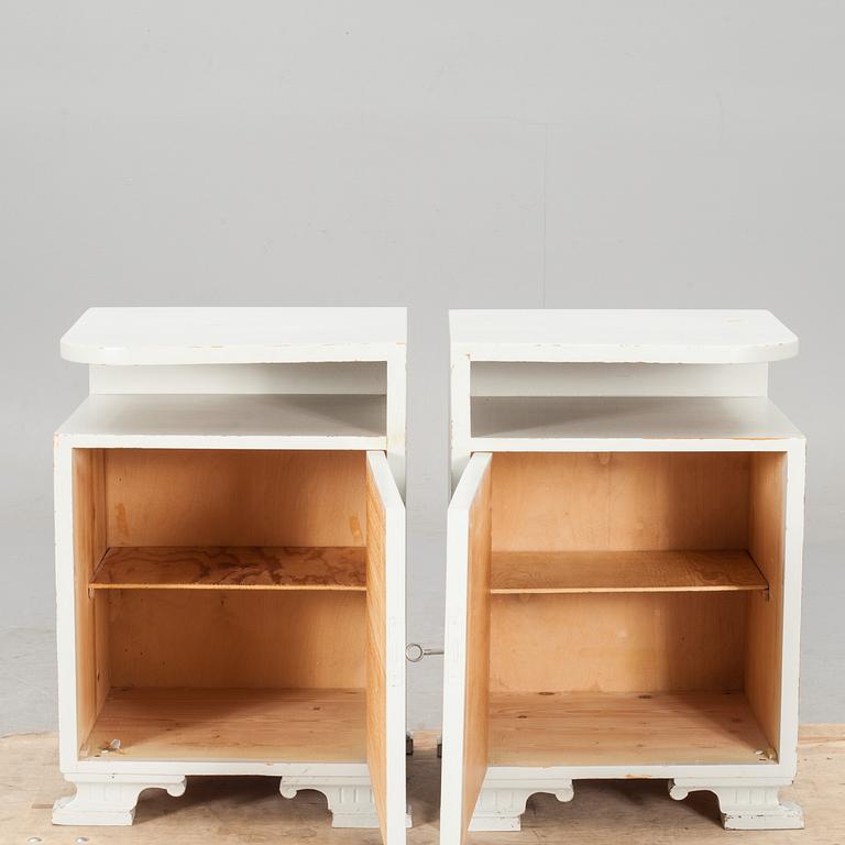 SÄNGBORD, ett par, art deco, 1930-tal.