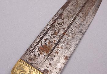 JAKTBAJONETTER, 2 st, Spanien 1700/1800-tal.