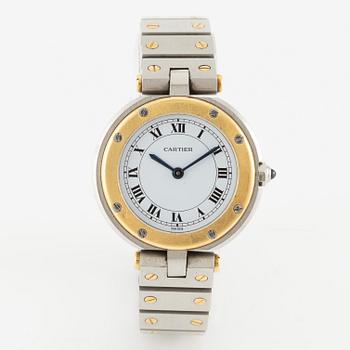 Cartier, Santos, Vendôme, wristwatch, 27.5 mm.