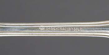 BESTICKSUPPSÄTTNING, 91 delar, silver, GAB, bl a 1975. Tot ca 3800 g.