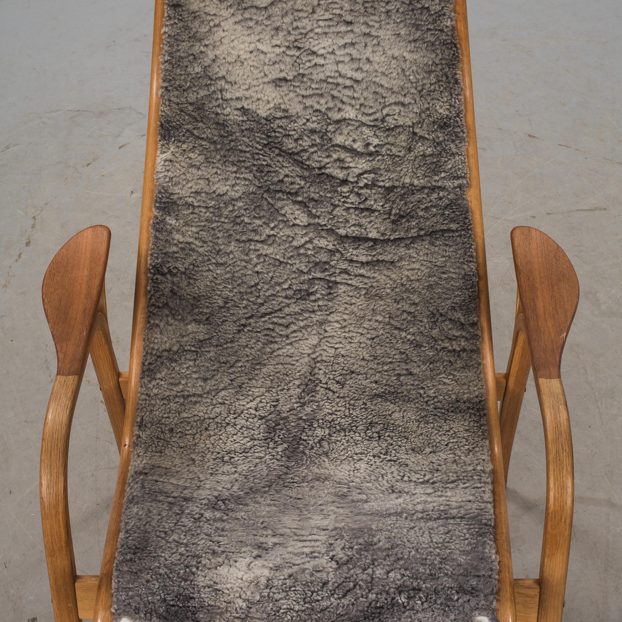 FÅTÖLJ med FOTPALL, "Lamino", Yngve Ekström.