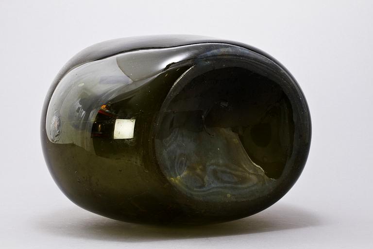 FLASKA, glas, 1700/1800-tal.