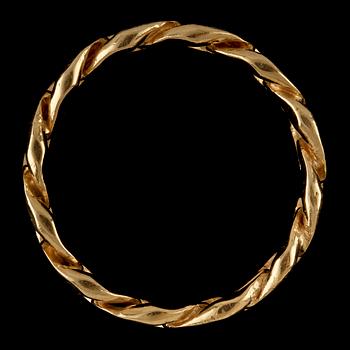 RING, 18k guld, GHA, Guldfynd, Hallbergs Guld och Albrekts Guld, 1900-tal. Vikt 8 g.