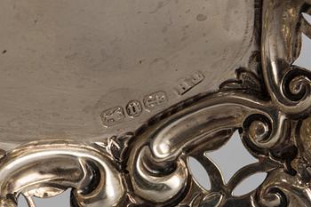 GALLERSKÅLAR, silver 3 st Bland annat Birmingham England. Vikt ca 384 g.