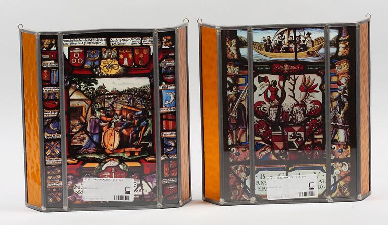 VÄGGARMATUR, ett par, 1900-tal.