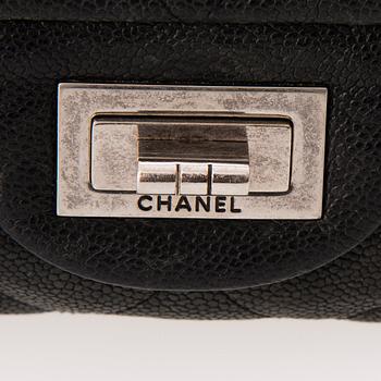 CHANEL Caviar Reissue 2.55 Jumbo Single Flap Bag.