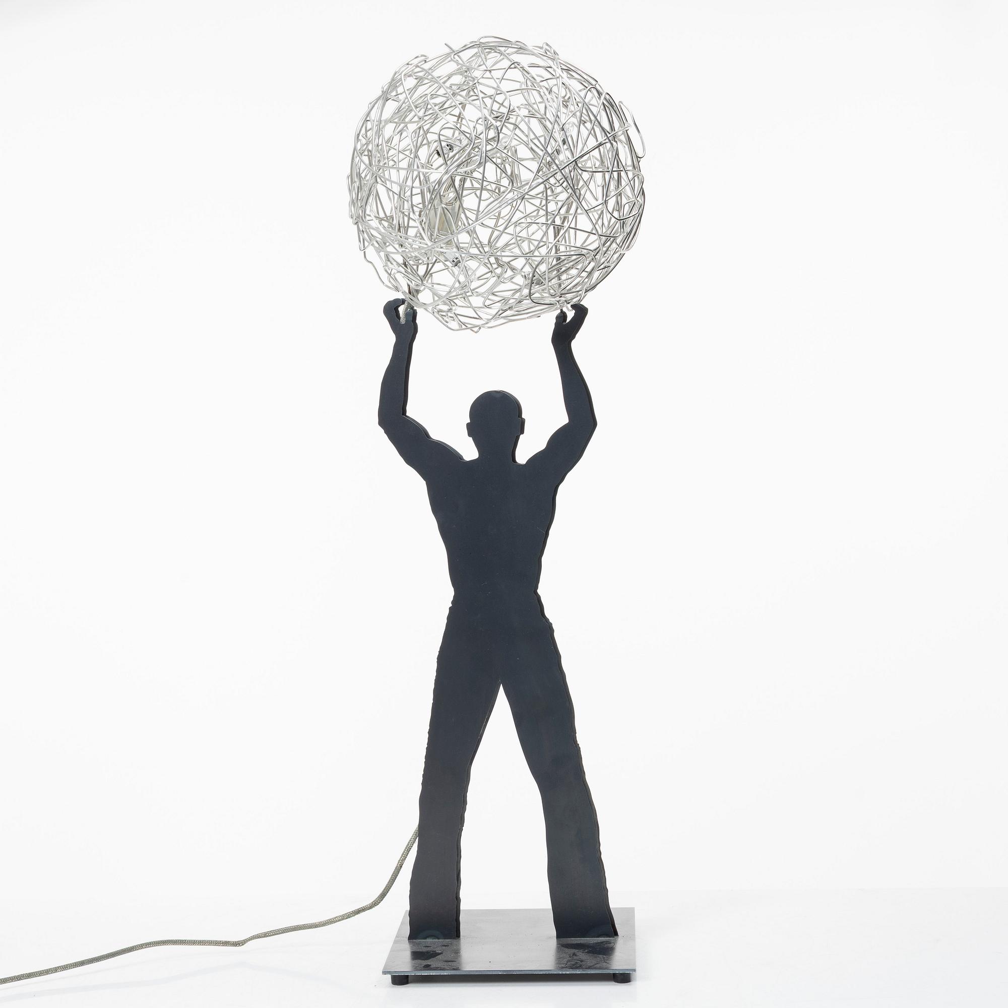 Enzo Catellani, bordslampa, "Uomo della Luce", Catellani & Smith, Italien, 2000-tal.