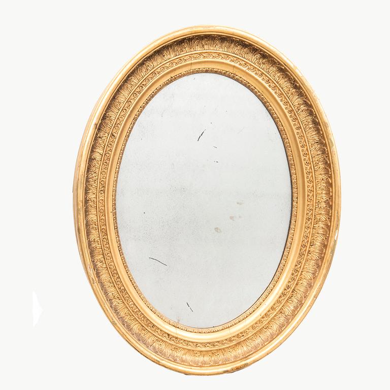A late empire gided mirror mid 1800s.