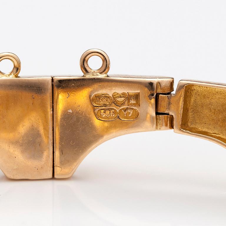 BJÖRN WECKSTRÖM, A 14K gold bracelet "Golden bridge". Lapponia 1976.