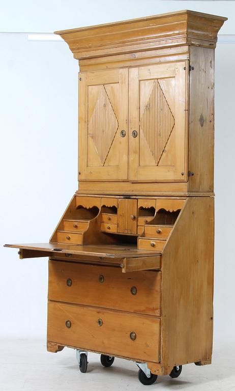 SKRIVSKÅP, sengustavianskt, 1700/1800-tal.