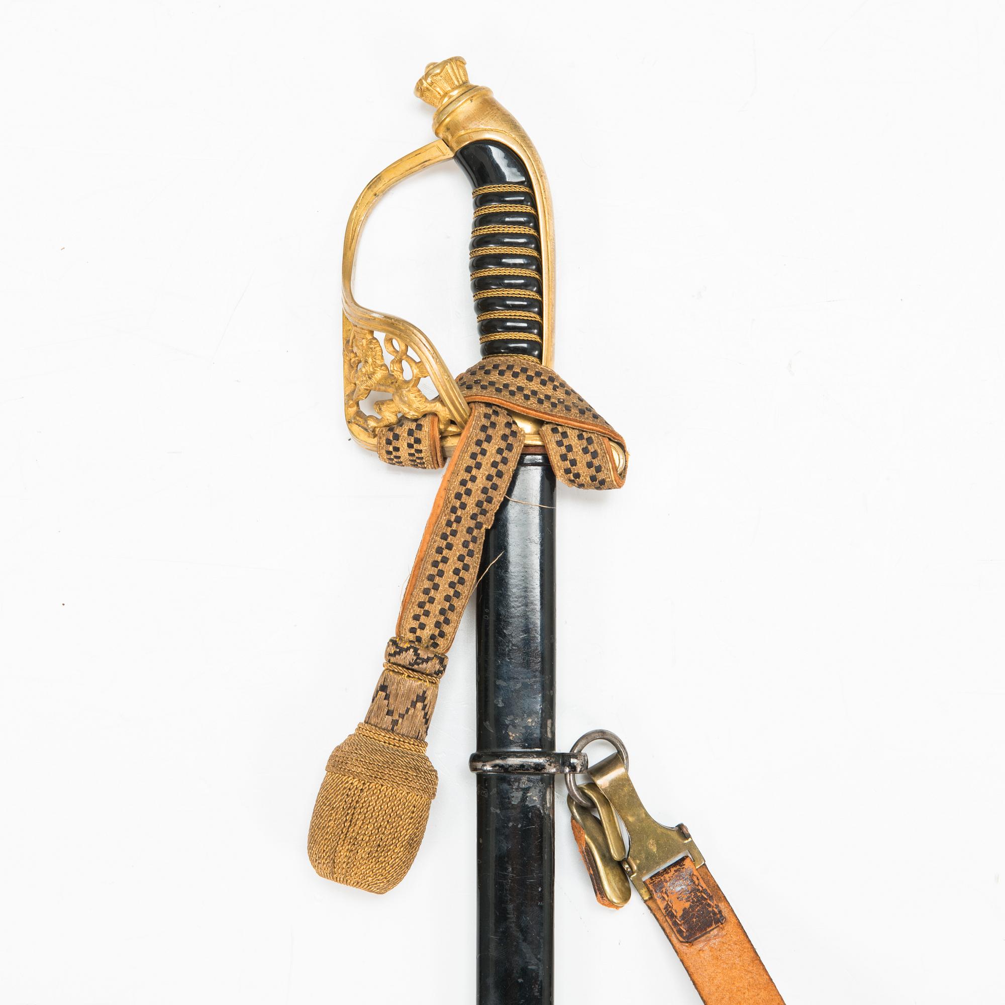 An Infantry Officer Sword, M1922, Finland, latter half of the 20th century.