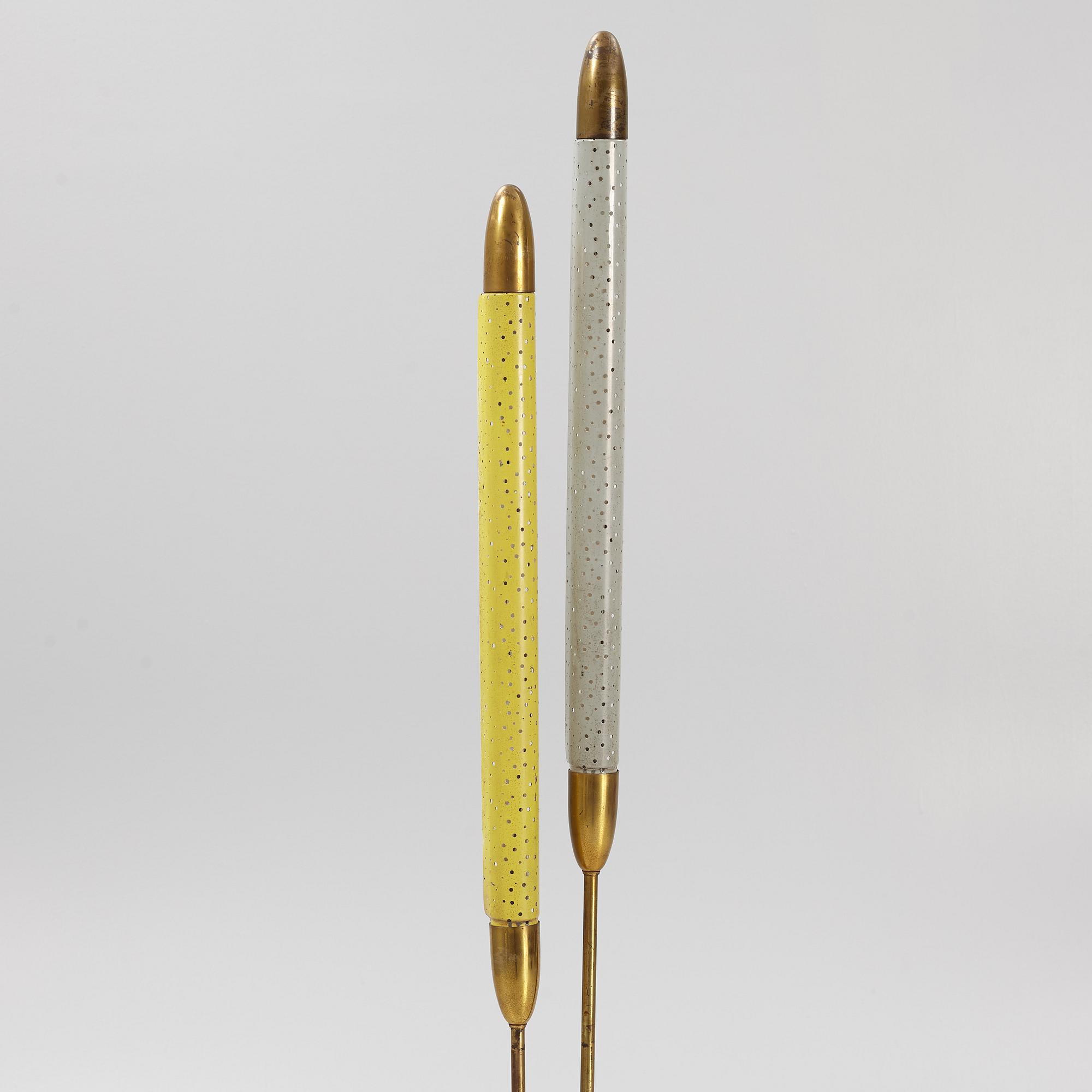 Ernest Igl, floor lamp, "Pfeifenstopfer", Hillebrand Leuchtenfabrik, Germany 1950s.