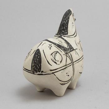 STIG LINDBERG, figurin, stengods, "Springare", Gustavsberg studio.