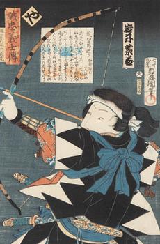 Utagawa Kunisada, a woodblock print from the series 'Seichū gishi den'.