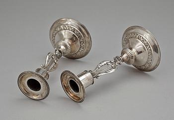 PARTI SILVER, 6 delar, bla HF Ljungkvist, Uppsala 1836. Totalvikt 518 gr.