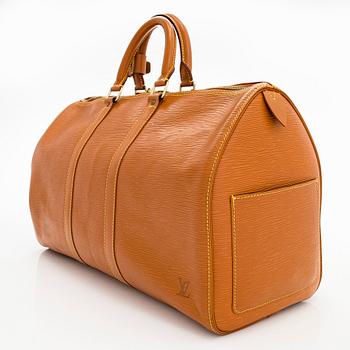 Louis Vuitton, viikonloppulaukku, "Epi Keepall 45".
