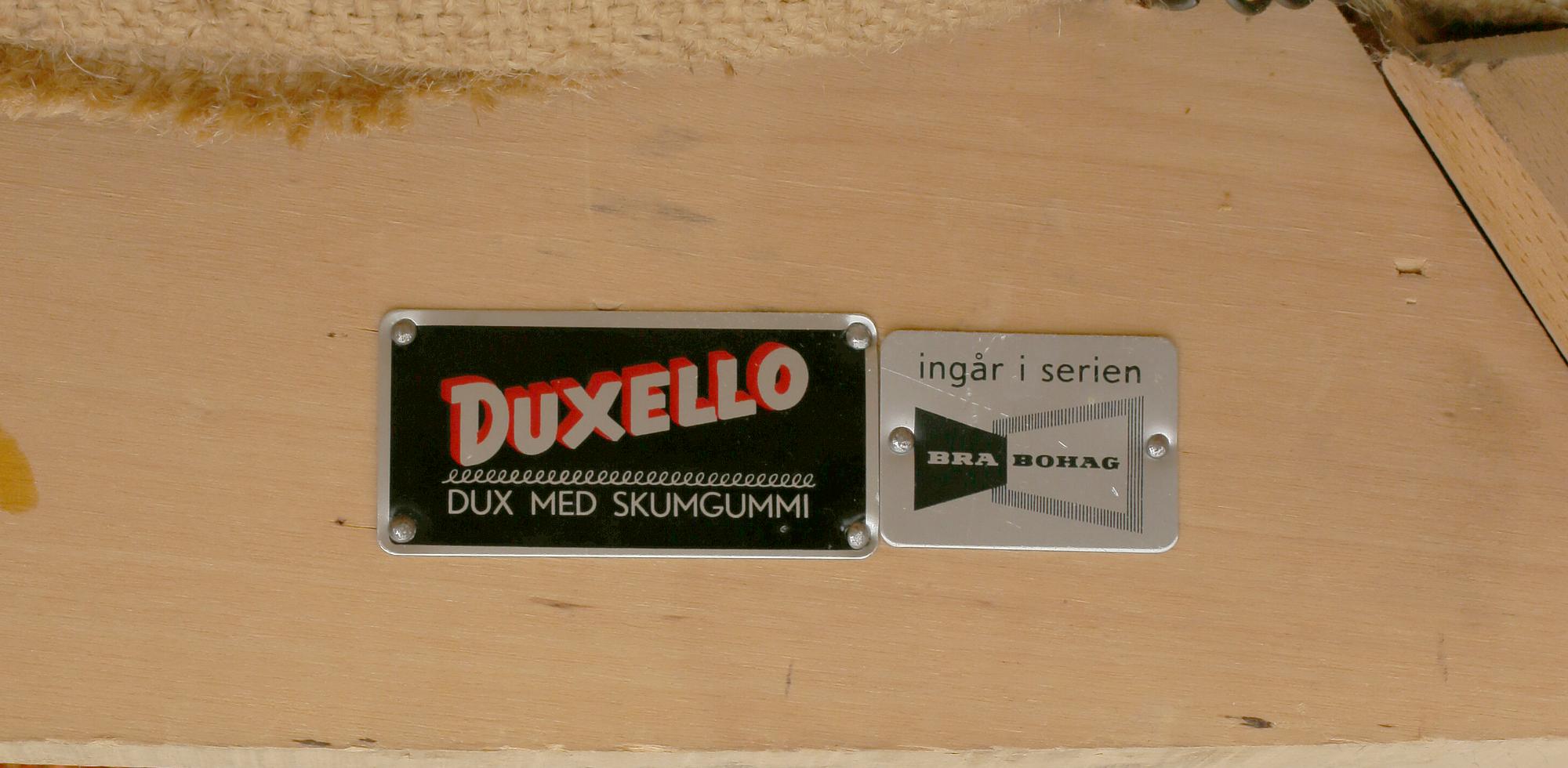 FÅTÖLJ, "Capri hög", Alf Svensson, Dux, Ljungs Industrier, 1950-tal.