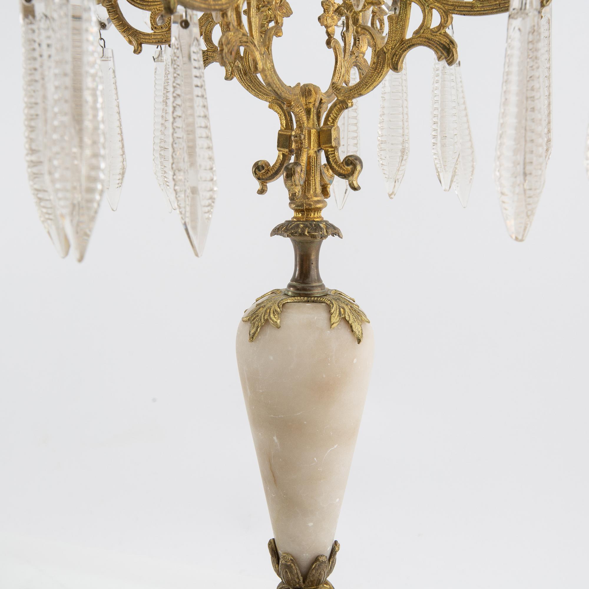 Kandelabrar ett par Louis XV-stil 1900-talets första hälft.