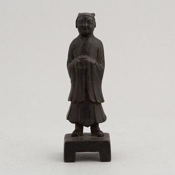 A bronze sculpture, late Qing dynasty.