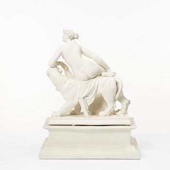 Johann Heinrich von Dannecker, after, 'Ariadne on the Panther,' Gustafsberg, late 18th Century.