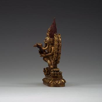 YAMANTAKA, brons. Tibeto-kinesisk, omkring 1900.