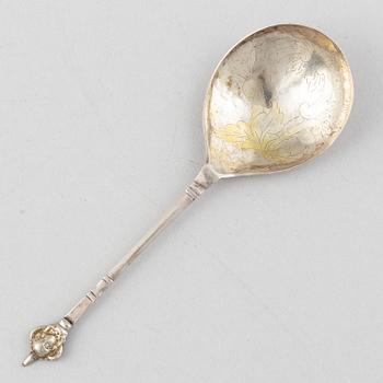 A silver spoon, Scandinavia 18th Century.